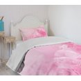 thumbnail image 4 of Ambesonne Pale Pink Quilted Bedspread Set 2 Pcs, Spring Flora Shabby, Twin Size, Pale Pink, 4 of 6
