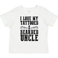 thumbnail image 3 of Inktastic I Love My Tattooed & Bearded Uncle Boys or Girls Toddler T-Shirt, 3 of 5