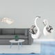 thumbnail image 2 of Bandeja de almacenamiento,Bandeja rectangular para servir frutas y postres de cocina,estatua de cisne,Figuras de cisne de cerámica modernas,Escultura de animales Decoración centro de mesa, 2 of 8