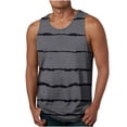 thumbnail image 2 of LSLJS Débardeurs à Rayures 3D pour Hommes Sans Manches Col Rond T-Shirt Débardeurs de Plage, 2 of 5