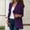 Purple, variant on Idoravan Cardigans for Women Spring Women Solid Color Casual Long Sleeve Pocket Mid-Length Cardigan Tops Blouse Coat