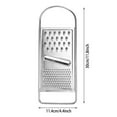 thumbnail image 3 of Stainless Steel Handheld Cheese Grater - Flat Coarse Grater with Handle Kitchen for Vegetables, Potato, Carrot, Butter and Cheese, 3 of 7