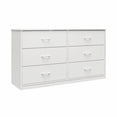Mainstays Classic 6 Drawer Dresser, White