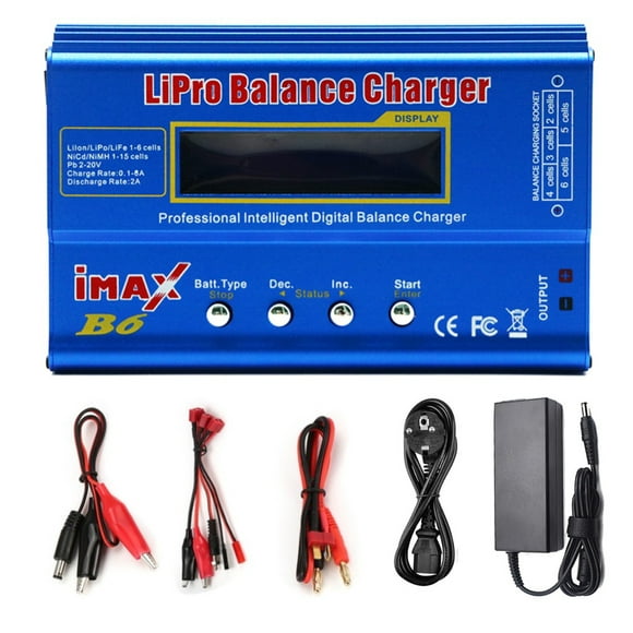Gprince Digital Imax B6 80W Balance Charger Multifunctional Lithium Battery Smart Balance Charger With Cable For Aircraft Vehicle Model