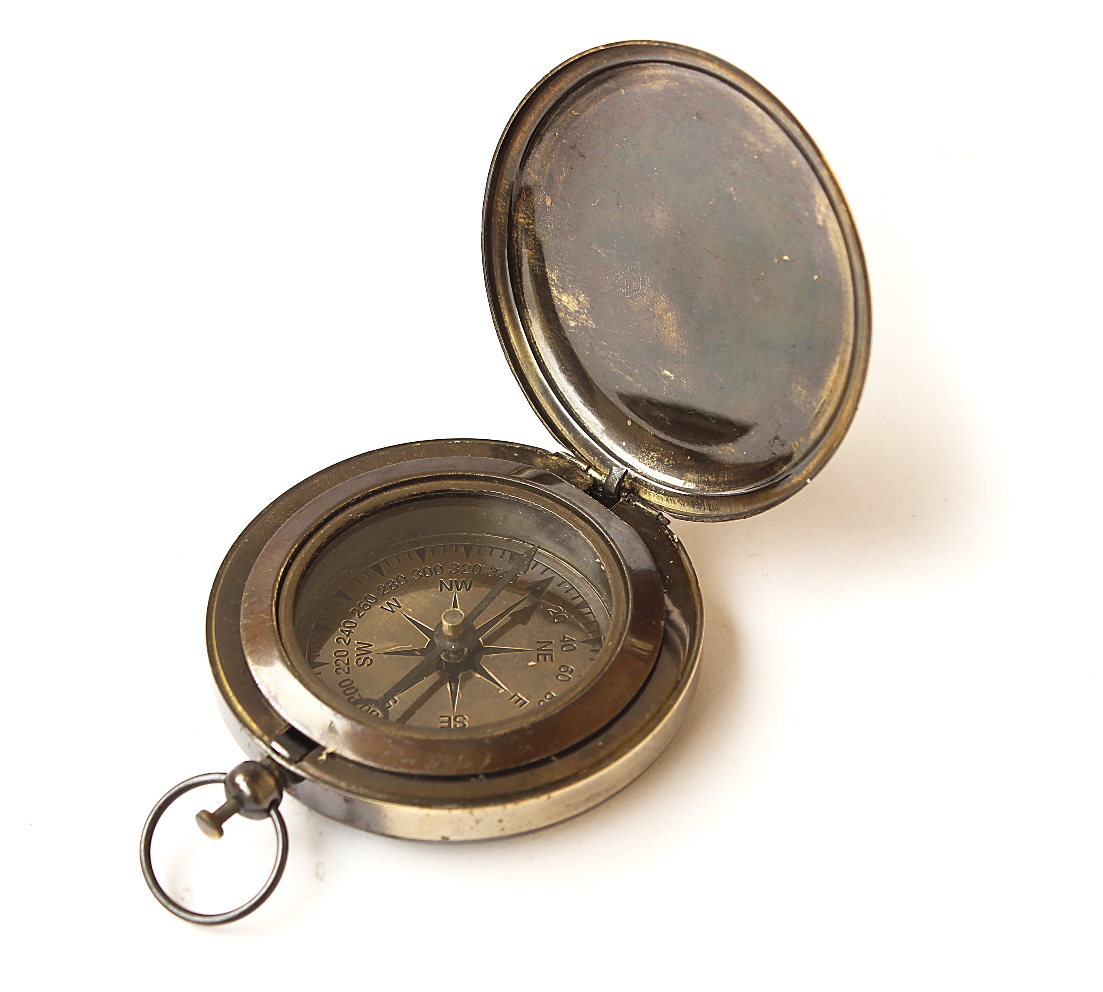 ROSS LONDON コンパス Collectiblesbuy Nautical Ross London Brass Round Pocket Compass