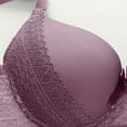 thumbnail image 3 of Amidoa Full-Figure Bras for Older Women Underwire Push-up Purple Cheeky Bra Women's Lingerie L, 3 of 4