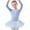 Light Blue-03, variant on Avrntaa Girls Skirted Leotard Sparkle Long Sleeve Ballerina Tutu Ballet Dress Front Lined
