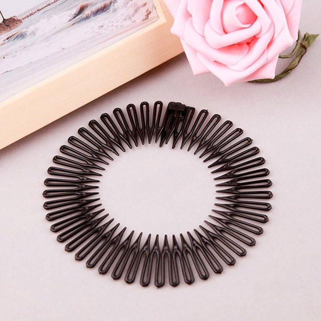 Lindo y moderno peine de fideos de arroz, peine de resorte, peine de pelo falso, accesorios de peine insertados