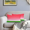 thumbnail image 2 of Summer Lumbar Pillow Covers 12x20 Inch Set of 2 Watermelon Decorative Throw Pillows Green Red Stripes Pillow Cases Farmhouse Home Decor for Cushion Couch Sofa Outdoor, 2 of 6