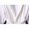thumbnail image 3 of Kids Bathrobe- Boys Girls Water Absorbent Fleece Hooded Robes, MEDIUM, WHITE Color, 3 of 6