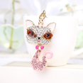 thumbnail image 4 of Colgante de bolso personalizado para amantes de los animales - Charm de gatito morado CHY-5225, 4 of 6