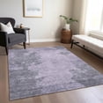 thumbnail image 5 of HomeRoots 625286 8 x 10 ft. Purple & Gray Abstract Washable Transitional Indoor & Outdoor Rectangle Area Rug, 5 of 9