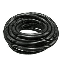 Corrugated Tube Conduit PP Tubing Flexible Pipe Hose Black 7mmx10mm 5.6M Long