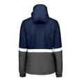 thumbnail image 3 of Holloway B19564653 Turnabout Reversible Hooded Jacket for Women, Navy & Carbon - Small, 3 of 3