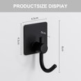 thumbnail image 2 of Rawiri Sticky Wall Hook Gancho de toalla de aluminio impermeable para colgar abrigos, sombreros, toallas, batas, etc., 2 of 5