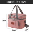 thumbnail image 2 of Thermal Lunchbox Leakproof Cooler Bag, Dual Compartment Lunch tote for Work Camping Trave, 2 of 5