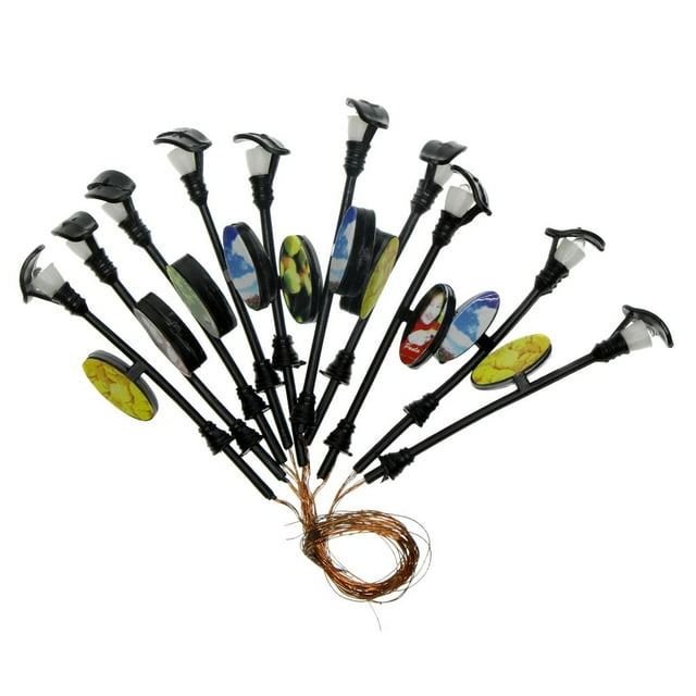 KLKCMS 10Pcs Height: 6.5cm 6cm 7.5cm 7cm Up Single / Double / Three / Lighthouse / with 5