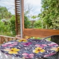 thumbnail image 2 of Ambesonne Vintage Fitted Round Tablecloth, Watercolor Fashion Flora, 56"- 60" Diameter, Dark Coral and Soft Pink, 2 of 5