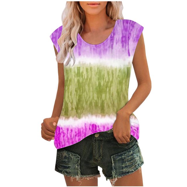 ameIAEA T-Shirts Manches Longues Col Rond Été T-Shirts Décontractés 2024 Tenues Tendance