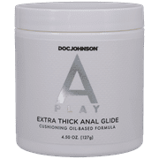 Doc Johnson A-Play - Extra Thick Anal Glide - Cushioning Oil Based Formula - 4.5 Fl. Oz. - Bulk