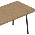 thumbnail image 4 of Craftian Patio Furniture Set, 4 Pieces Outdoor Conversation Set with L-Shaped Sofa and Side Table - Gray, 4 of 9