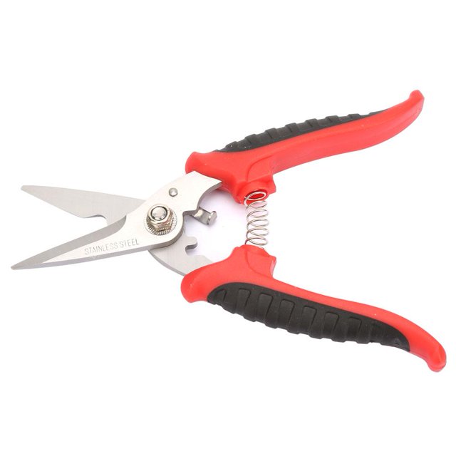 Garosa 200mm 3CR13 Steel Electrician Garden Scissors Multi-function Straight Head Plastic Scissors,Flower Pruner