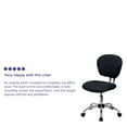 thumbnail image 5 of Flash Furniture Mid-Back Gray Mesh Padded Swivel Task Office Chair with Chrome Base, 5 of 13
