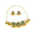 thumbnail image 1 of Conjunto de Joyería Salvador Collar Pendiente Retro Verde, 1 of 10