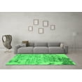 thumbnail image 3 of Ahgly Company Indoor Square Oriental Green Industrial Area Rugs, 7' Square, 3 of 4