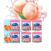YirehStore My Shaldan Peach Scent 6-cans, Original Classic Formula, Car Cup-holder Natural air freshener, Real Fruit Aroma