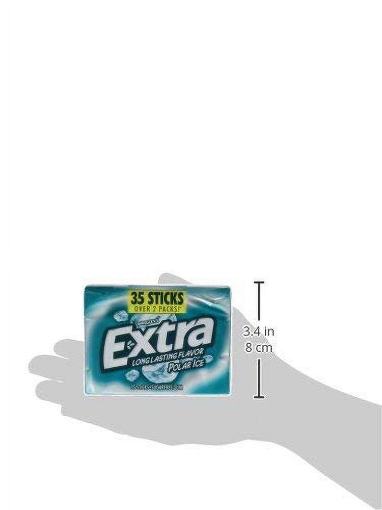 EXTRA 35 Gum POLAR ICE Sugar Free Chewing Gum Mega Pack, 35 Stick (Pack of 6)