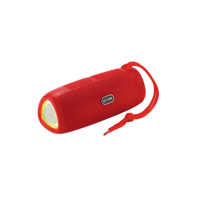 BOCINA BLUETOOTH PORTATIL SONIDO HI-FI Y LUCES LED ROJO