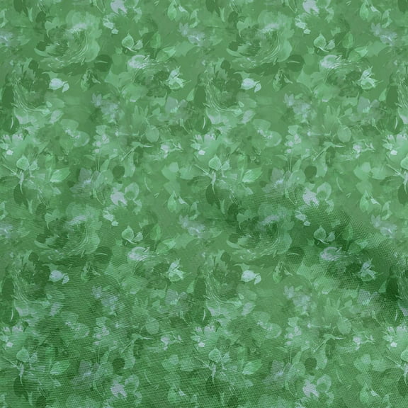 oneOone Polyester Spandex Green Fabric Abstract Floral Sewing Fabric By The Yard Printed Diy Clothing Sewing Supplies 56 Inch Wide