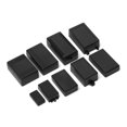 1/2pcs Waterproof Black Housing Instrument Case ABS Plastic Project Box