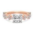 thumbnail image 4 of IGI Certified 4 Carat Cushion Shape Lab Grown Diamond Engagement Ring | 14K Rose Gold | Dorothea Side Stone Diamond Ring | FG-VS1-VS2 Quality Friendly Diamonds, 4 of 6