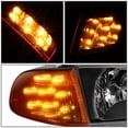 thumbnail image 4 of Nuvision for 92-95 Honda Civic 2/3Dr LED Turn Signal Headlights Black Housing Clear Corner, 4 of 11