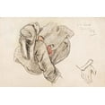 thumbnail image 2 of Gauguin, Paul 14x11 Black Ornate Wood Framed with Double Matting Museum Art Print Titled - Seated Breton Woman, 2 of 4
