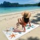 thumbnail image 5 of Toalla de playa de microfibra aterciopelada de doble cara | Secado rápido, absorbente y compacta para viajes, piscina, yoga y picnics., 5 of 6