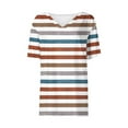 thumbnail image 5 of Pohista Cotton Tops for Women Short Sleeve Cotton Tshirts for Women V Neck Cotton Blouses for Women Womens Short Sleeve Tops Dressy order, 5 of 7