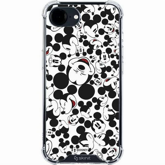 Skinit Disney Mickey Mouse Face Pattern iPhone 16e Clear Case