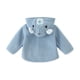 thumbnail image 5 of Abrigo De Invierno Para Niños Pequeños, Chaquetas Para Niños Y Niñas, Abrigo Cálido Para Bebés Recién Nacidos, Prendas De Vestir De Punto, Mono Con Capucha Azul Odeerbi LM103-361, 5 of 5
