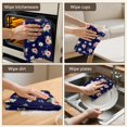 thumbnail image 5 of 2 Pcs Pioneer Flower Floral Print Pattern Kitchen Towels, Funny Microfiber Dish Towel Set, 18" X 26" Tea Towels, 5 of 6