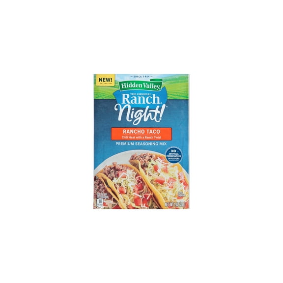 Hidden Valley Ranch Night! Rancho Taco Premium Seasoning Mix (Pack of 4)