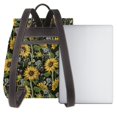 thumbnail image 3 of Salouo Sunflowers Pattern PU Leather Backpack,Purse for Women Fashion Multipurpose Design Handbag Ladies Shoulder Bags Travel Backpack, 3 of 4