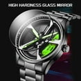 thumbnail image 3 of LIGE 2025 Fashion Stainless Steel Men's Quartz Wristwatch Dial Sport Car Rim Wheel Hub Watch Business Luxury Wrist Business Watch Stainless Steel Luxury Automatic Watch Waterproof Chronograph, 3 of 9
