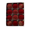 thumbnail image 2 of JeashCHAT 12 Pcs Velvet Christmas Ball Ornaments Christmas Tree Decorations Red Flocked Christmas Balls Set Hanging Ornaments for Xmas Tree, Holiday Wedding Party Home Decor 2.36 Inch, 2 of 3