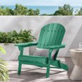 thumbnail image 2 of Carla Acacia Wood Outdoor Adirondack Chair, Dark Green, 2 of 10