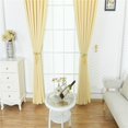 thumbnail image 4 of Cortinas opacas Sunnimix para ventana de parasol decoración de dormitorio Amarillo, 4 of 8