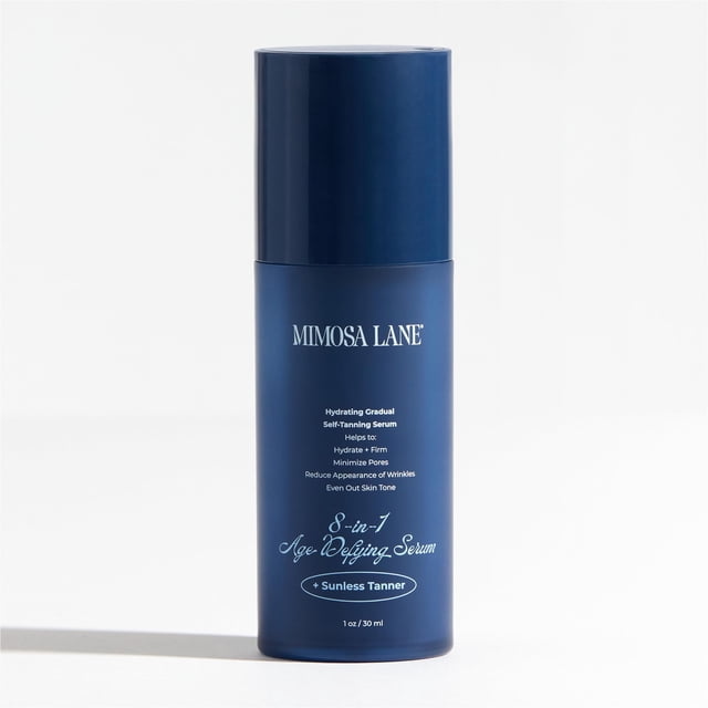 Sérum facial autobronceador Mimosa Lane 8 en 1 que desafía la edad, 30 ml