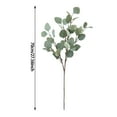 thumbnail image 3 of Artificial Eucalyptus Garland 3Pcs - 27.5 Inch Silver Dollar Eucalyptus Stems, Greenery Branches for Wedding Decor, Home Vase Arrangements, and Party Decorations, 3 of 5